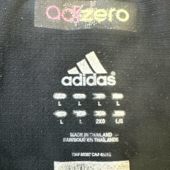 Adidas Adizero Short Sleeve Shirt Men's Sz L Black Neon Comfort Performance - Picture 10 of 15